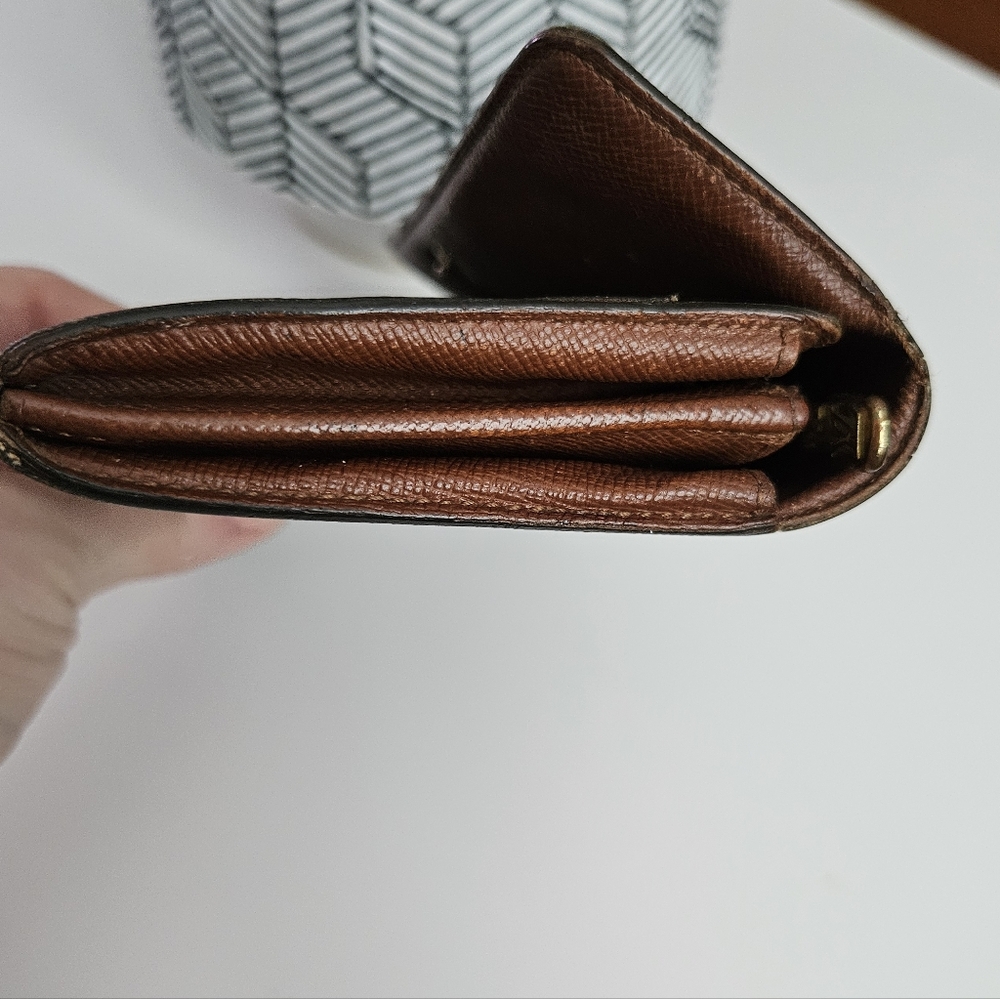LOUIS VUITTON Vintage Brown Monogram Wallet With COA - Picture 9 of 16